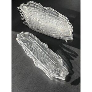 Set of 8 Corn Tray, Holder, Dish Plastic 10"